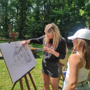 geoMetrycznie, historycznie - warsztaty rysunkowe w Klonówcu