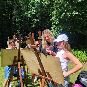 geoMetrycznie, historycznie - warsztaty rysunkowe w Klonówcu