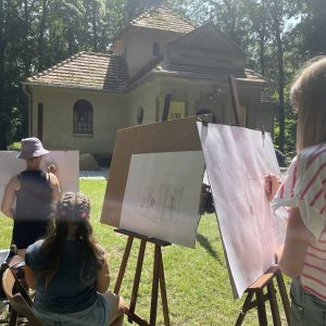 geoMetrycznie, historycznie - warsztaty rysunkowe w Klonówcu