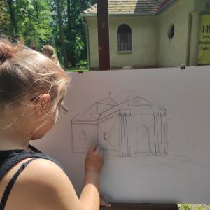 geoMetrycznie, historycznie - warsztaty rysunkowe w Klonówcu